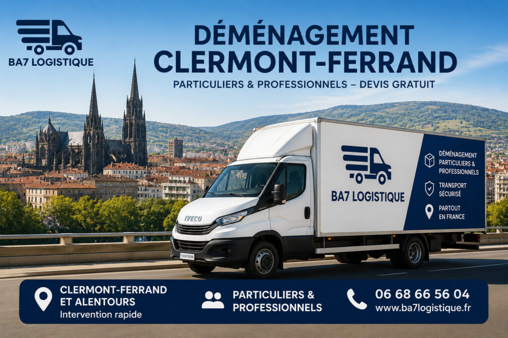 Déménagement Clermont-Ferrand BA7 Logistique