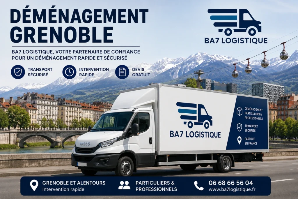 Déménagement à Grenoble avec BA7 Logistique