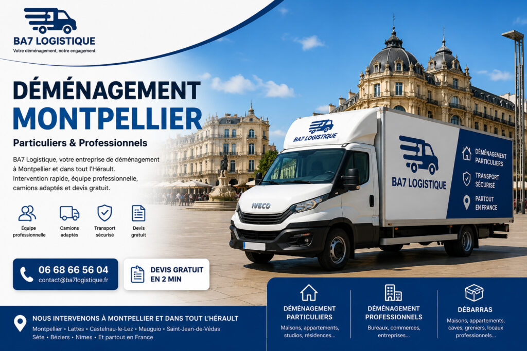 Déménagement Montpellier BA7 Logistique