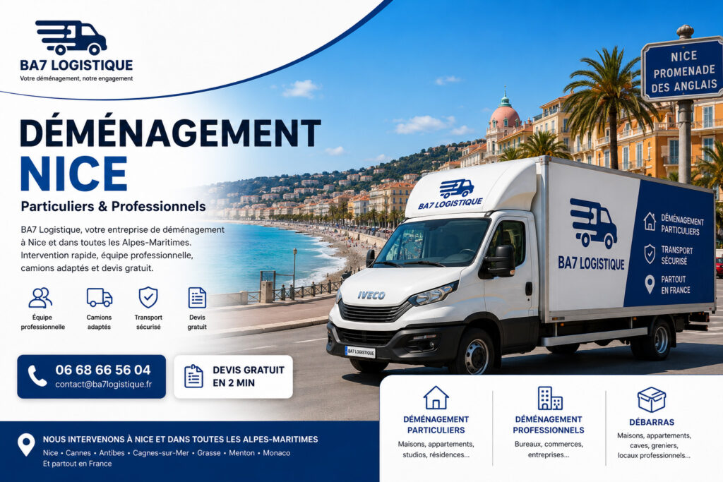 Déménagement Nice BA7 Logistique