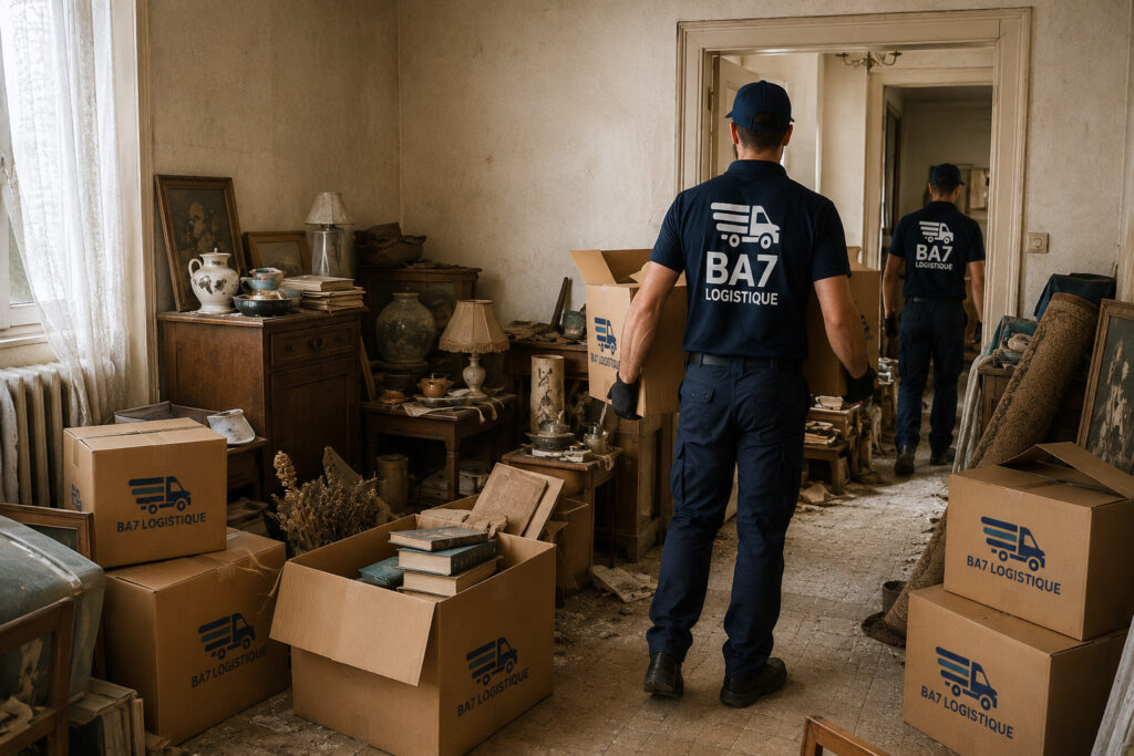 Débarras après succession avec BA7 Logistique