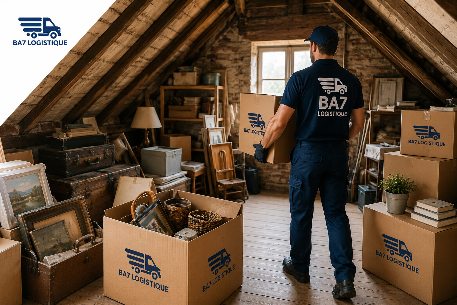 Débarras cave et grenier avec BA7 Logistique