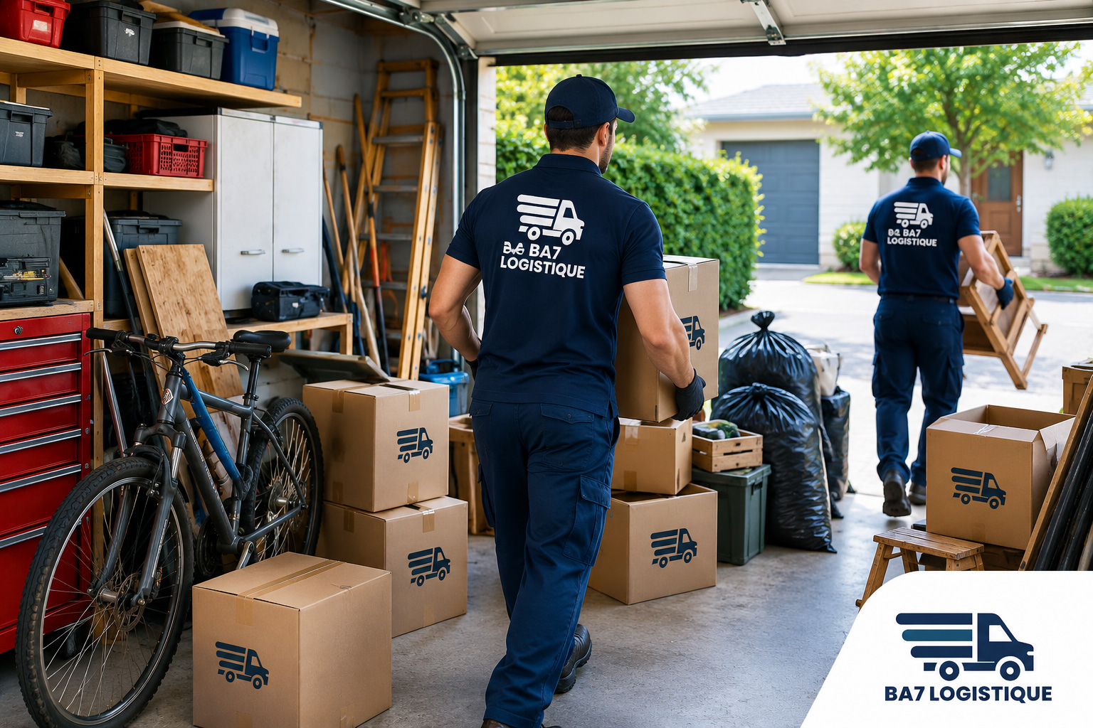 Débarras de garage avec BA7 Logistique