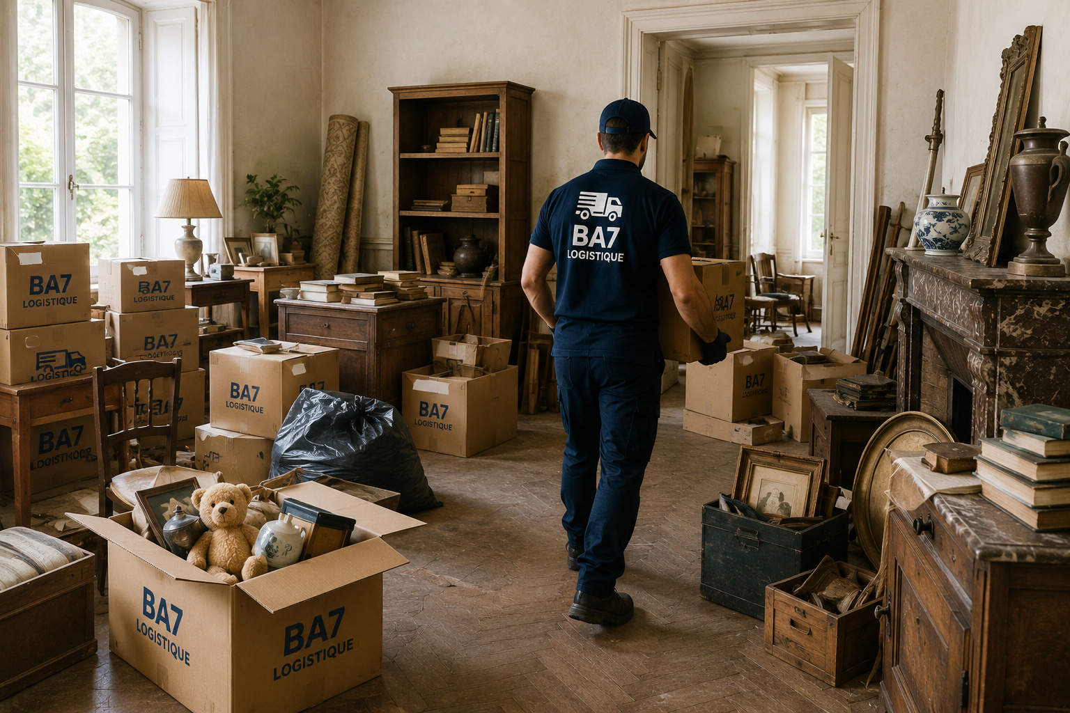 Vider une maison avant une vente avec BA7 Logistique