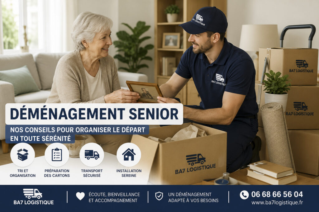 Déménagement senior organisé avec BA7 Logistique