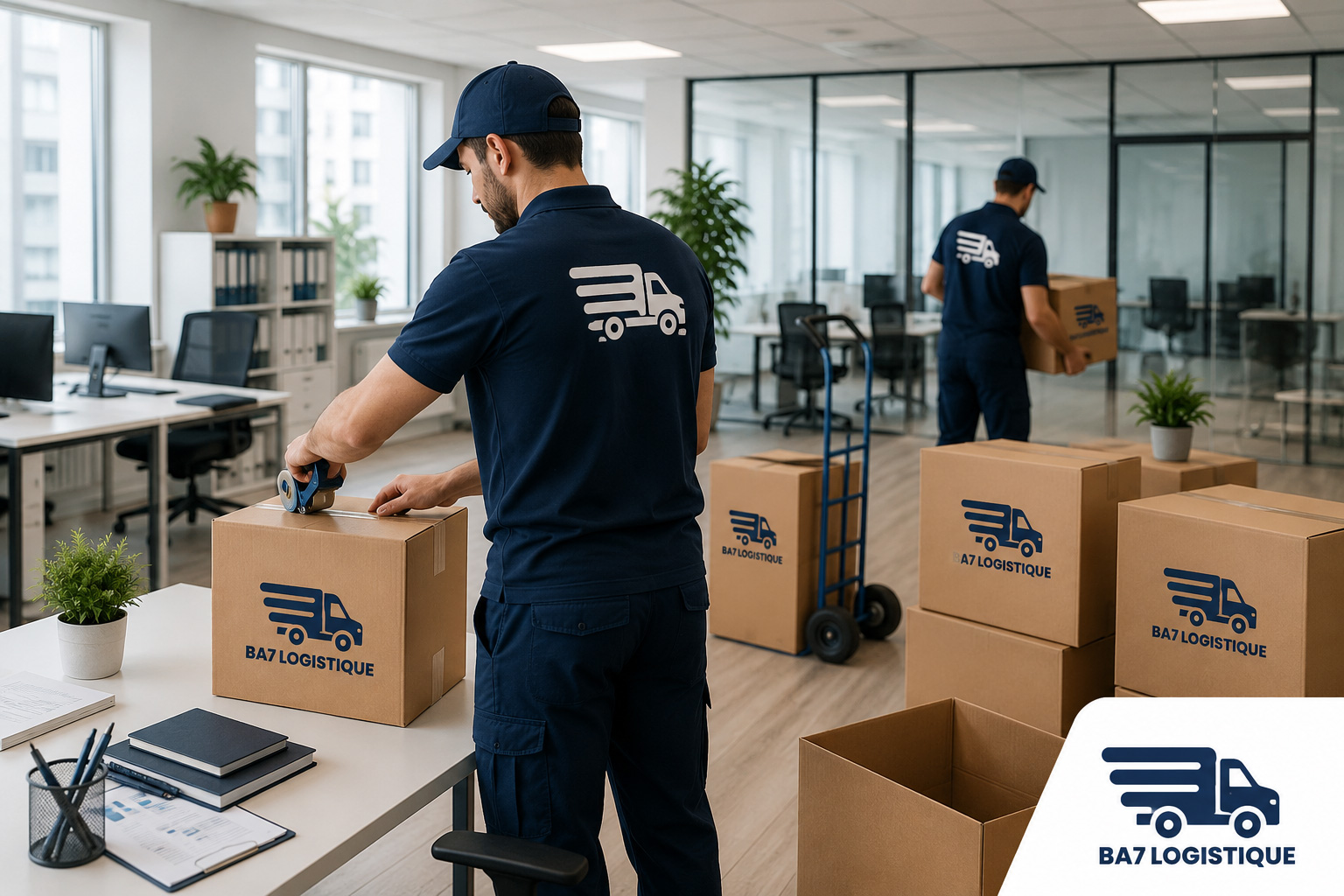 Préparer un déménagement d'entreprise avec BA7 Logistique